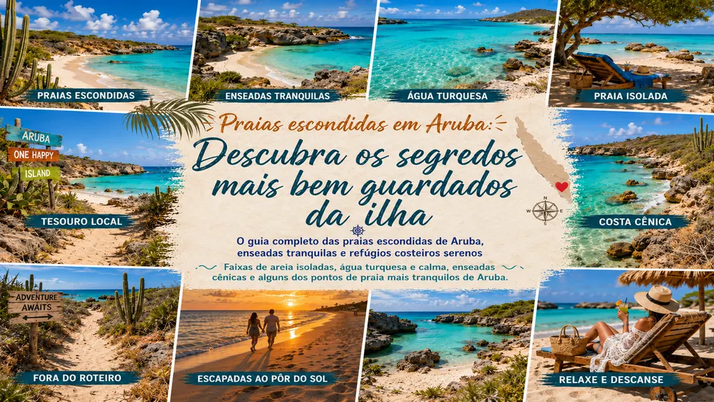 Praias escondidas em Aruba